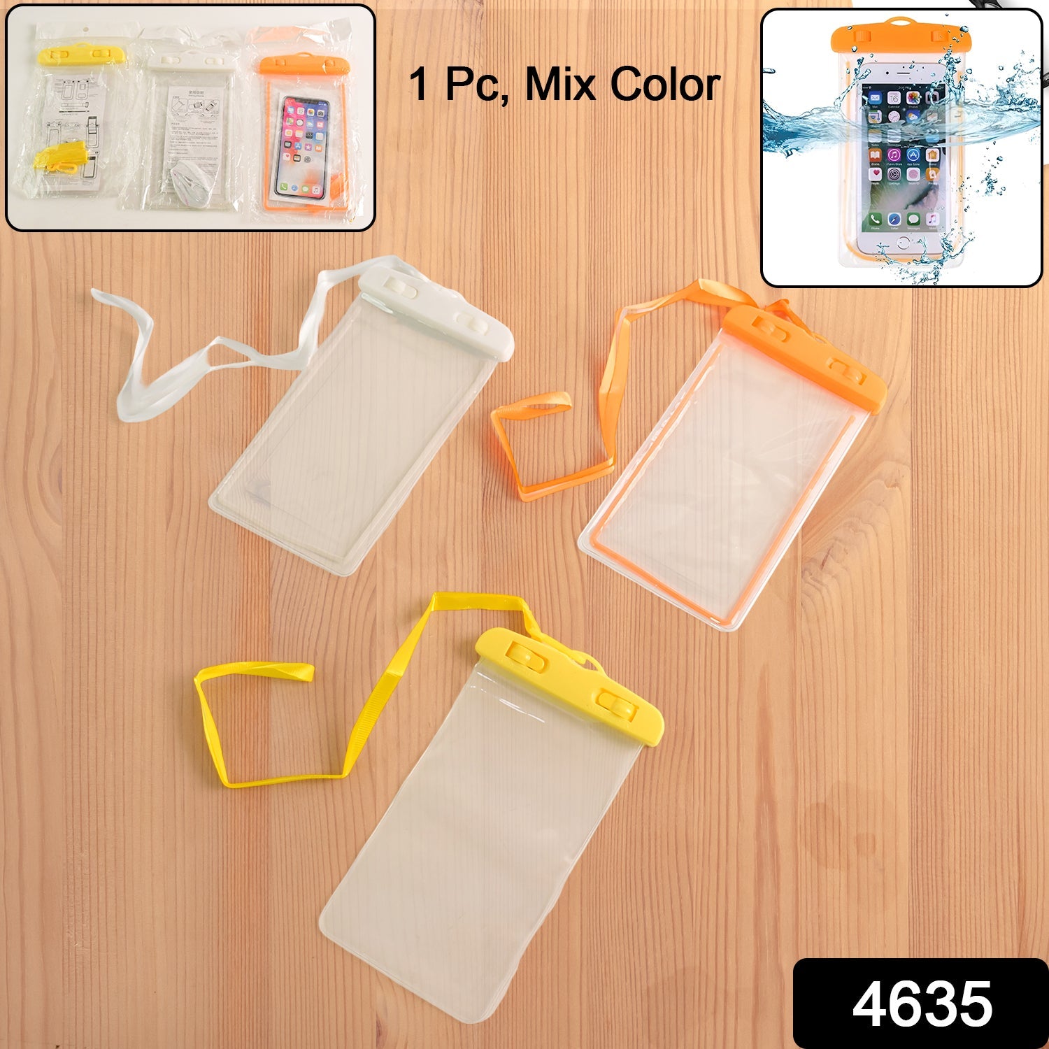 Mobile Waterproof Sealed Transparent Plastic Bag / Pouch Cover for All Mobile Phones Mobile Waterproof Sealed Transparent Plastic Bag / Pouch Cover for All Mobile Phones